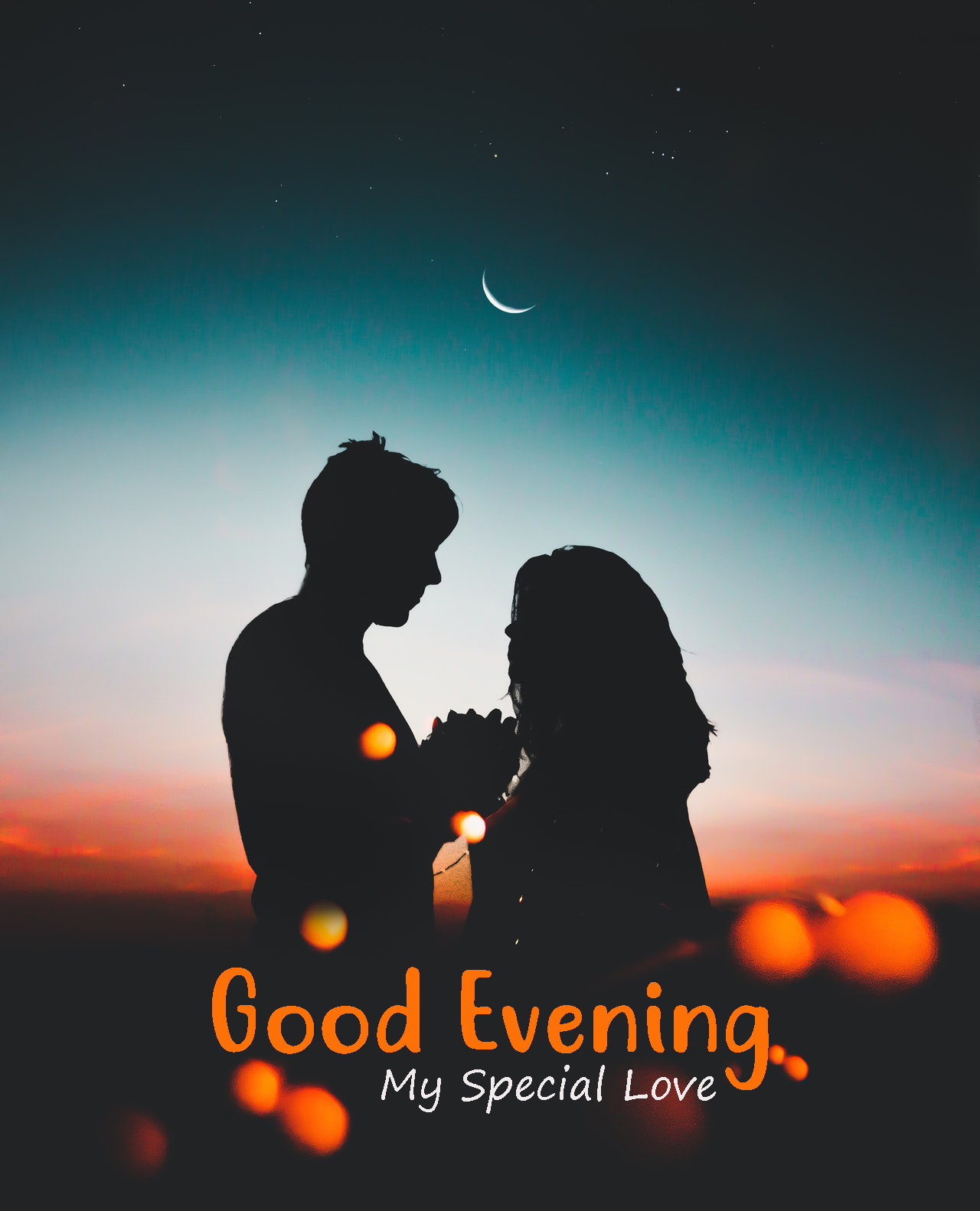 good evening love image