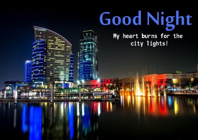 Good Night City Lights Images - Good Morning Images, Quotes, Wishes, Messages, greetings & eCard Images