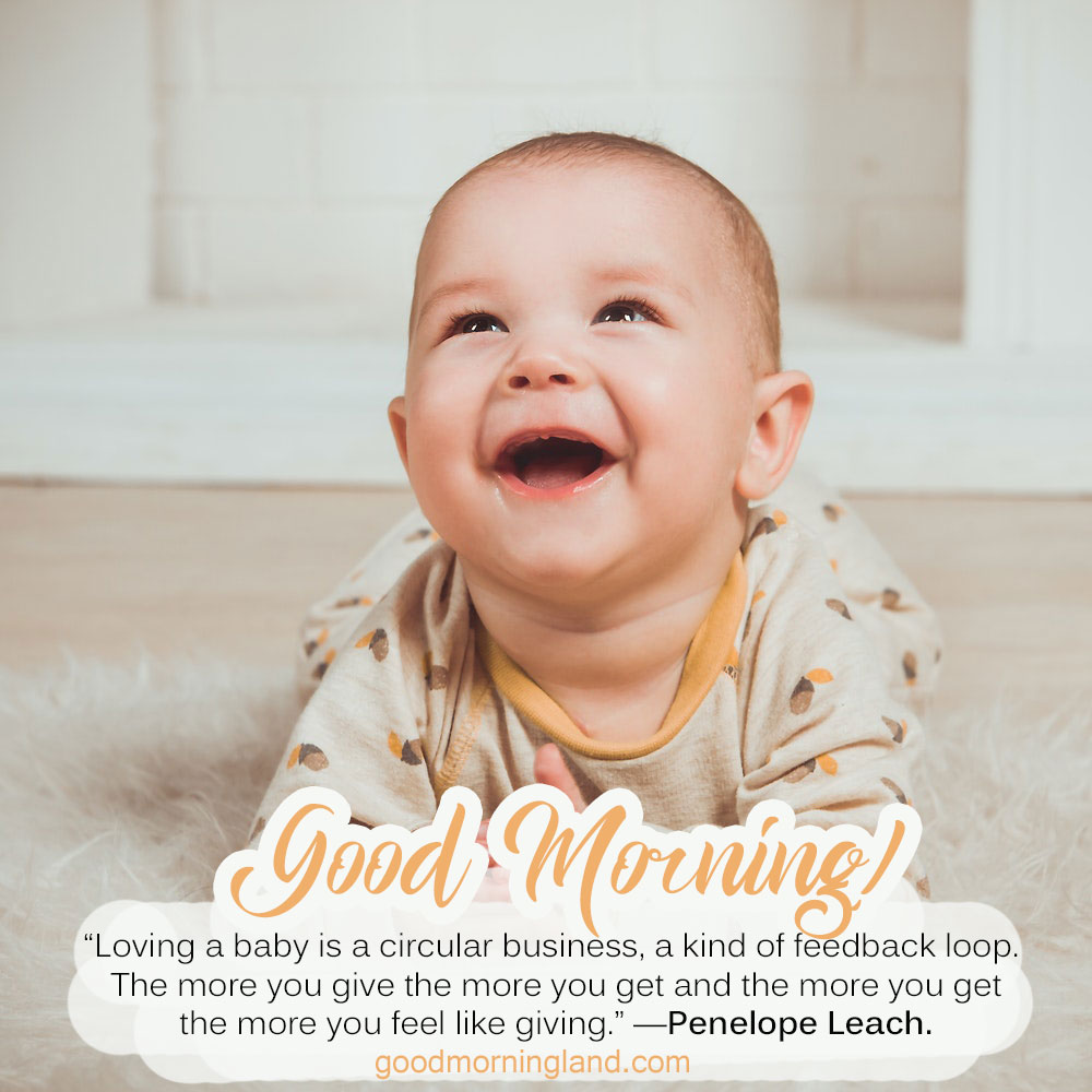 good morning images with cute babies