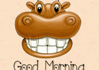 Download Good Morning Smile Hippo Gifs - Good Morning Images, Quotes, Wishes, Messages, greetings & eCard Images