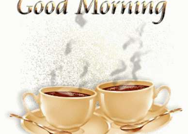 Good Morning Coffee For Two Couples GIF -Good Morning Images, Quotes, Wishes, Messages, greetings & eCard Images