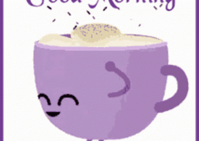 Good Morning Happy Cup Dancing GIF - Good Morning Images, Quotes, Wishes, Messages, greetings & eCard Images
