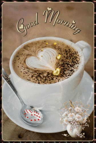 Good Morning Love Butterfly Tea GIF - Good Morning Images, Quotes, Wishes, Messages, greetings & eCard Images