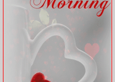 Red Love Heart For Morning GIFs - Good Morning Images, Quotes, Wishes, Messages, greetings & eCard Images