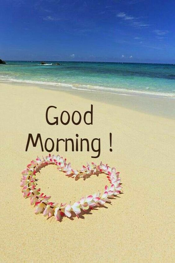 Good Morning Heart, Beach, sky Images - Good Morning Images, Quotes, Wishes, Messages, greetings & eCard Images