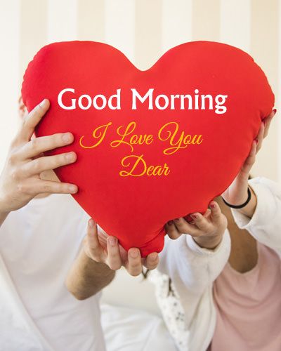 Good Morning Images With Red Love Heart Wishes - Good Morning Images, Quotes, Wishes, Messages, greetings & eCard Images