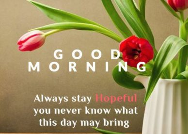 Always stay Hopeful Quotes For Morning Images - Good Morning Images, Quotes, Wishes, Messages, greetings & eCard Images