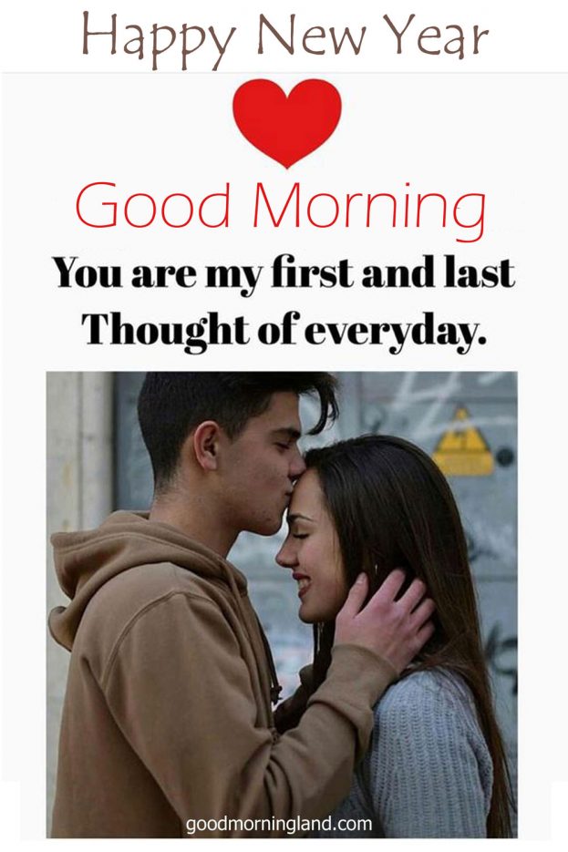 Good Morning With New Year Love Thoughts Images 2023 - Good Morning Images, Quotes, Wishes, Messages, greetings & eCard Images