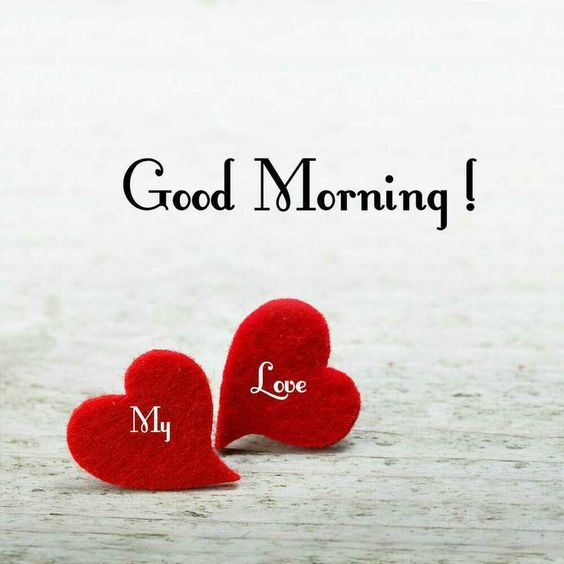 Two Love Heart With good Morning Pictures - Good Morning Images, Quotes, Wishes, Messages, greetings & eCard Images