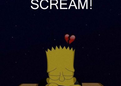 Scream Broken Heart Sad Status For Facebook