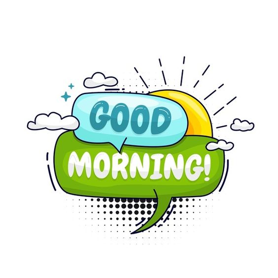 Good Morning Speech Bubble Free Images